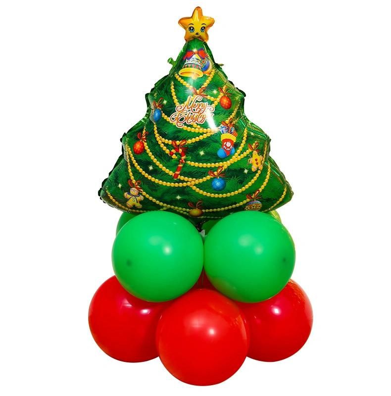 Hot Sale Merry Christmas Red and Green Party Decoration Balloons