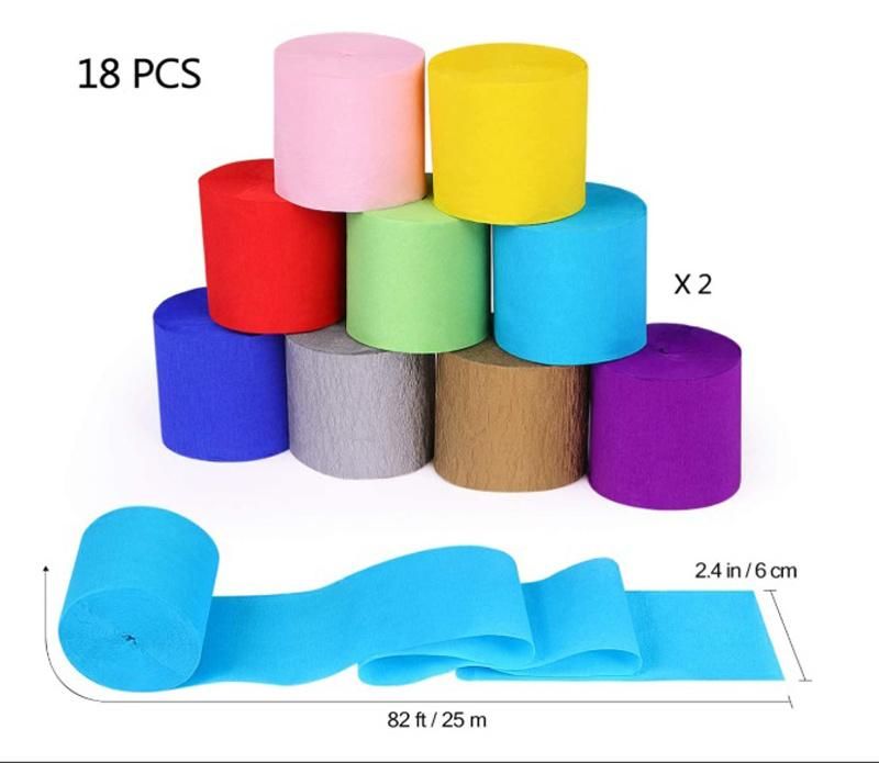 Wholesale Throwing Crepe Roll Streamer for Wedding Birthday Party