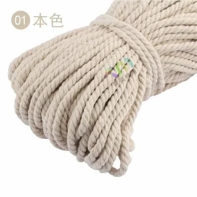 5mm Twisted Cord 3ply Cotton Macrame for Home Decoration