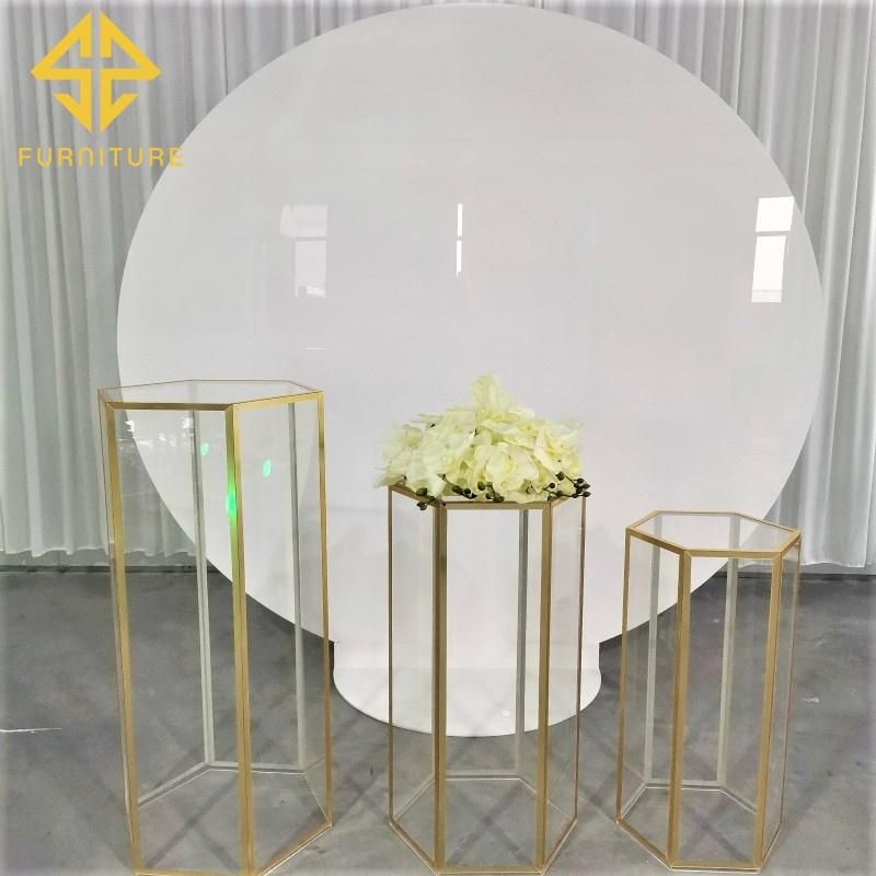 Newest Round PVC Stand Wedding Decoration Backdrop Events Party Decor Background Wall