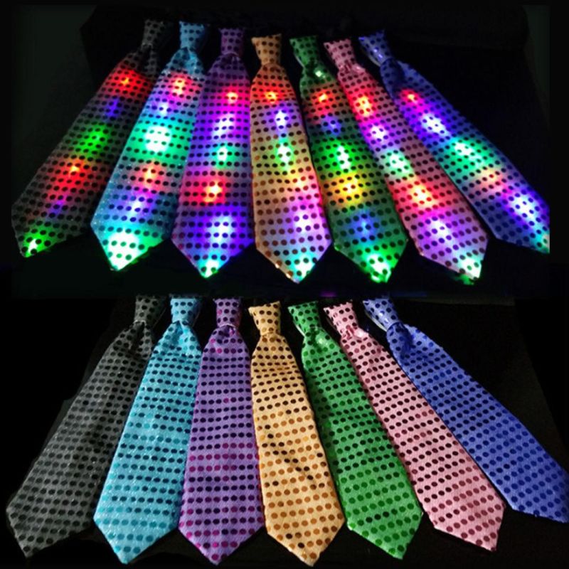 LED Light up Sequin Bow Tie Light up Bowtie Party