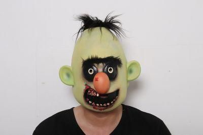 Haunted Decorations Cosplay Sloth Brown Moving Jaw Scary Soul Clown Latex Mask