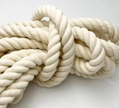 Three Strand Cotton Rope Wrapped Cotton Hand Woven Twist Rope
