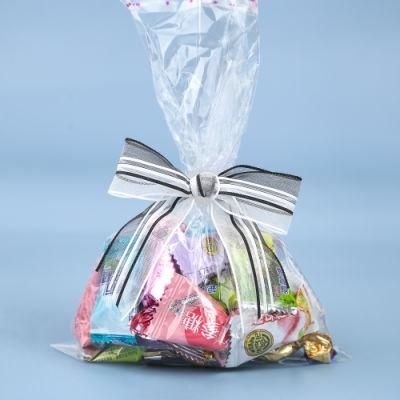 Custom 1cm Satin/Organza Ribbon Colorful Ribbon Bows for Candy Package Cookie Decoration 100 Pieces in One Poly Bag