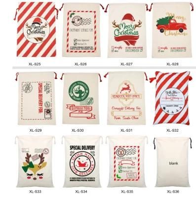 Christmas Large Sacks Santa Stocking Gift Sack Express Delivery Present Bag Red Drawstring Gift Bag Large Size