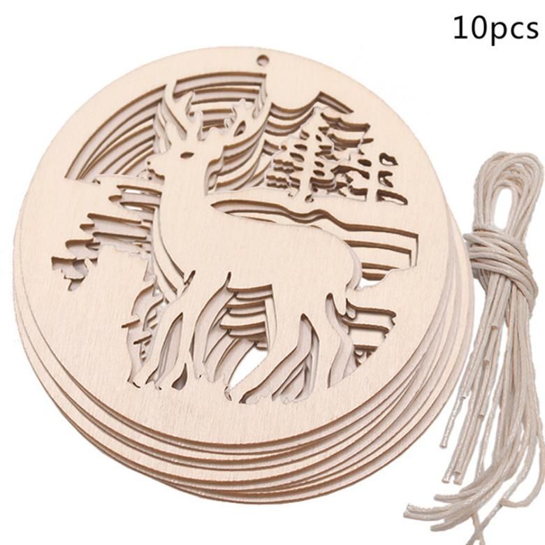 China Wholesale Cheap Christmas Home Decor Wall Hanging Wood