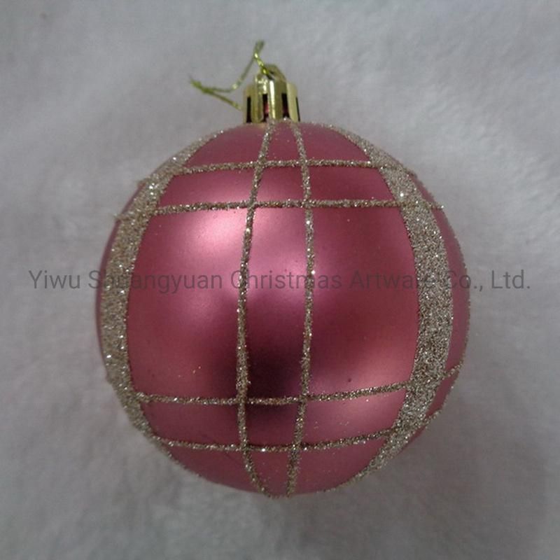Artificial Christmas Plastic Balls for Holiday Wedding Party Decoration Supplies Hook Ornament Craft Gifts