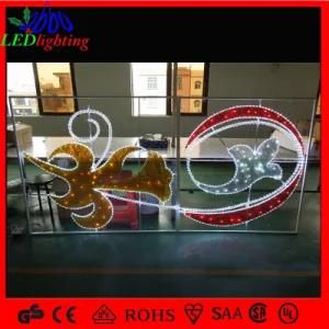 CE/RoHS New Christmas Motif 2D Decoration Rope Light