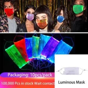 Christmas Crafts Light up Halloween Maskmask Lightled Luminous Maskglowing Fox Mask