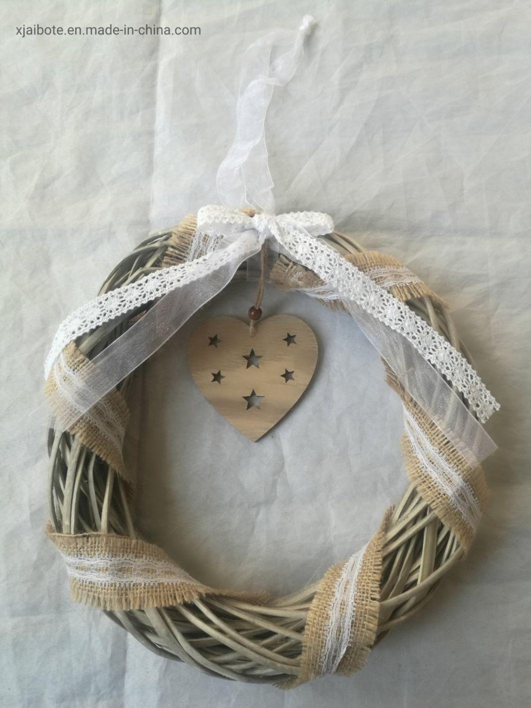 Customized Heart-Shaped Wicker Home Ornaments