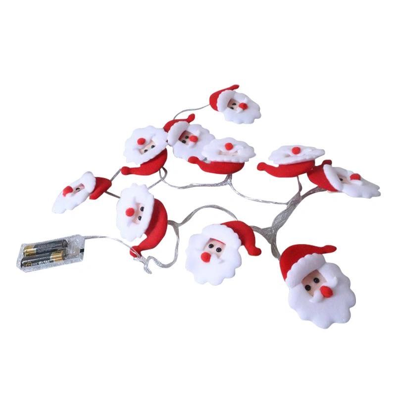 Warm White String Lights Indoor Christmas LED Lights Santa String for Home Decoration