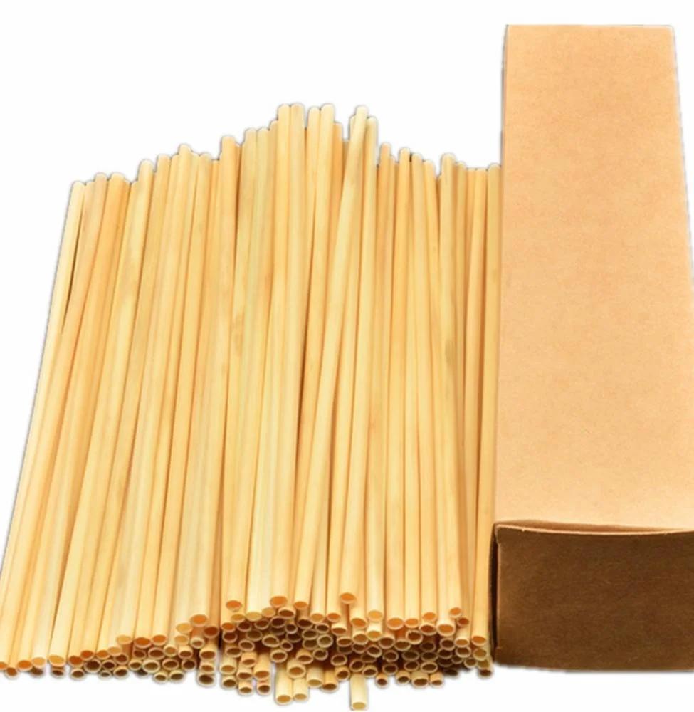 Compostable BPA Free Disposable Wheat Drinking Biodegradable Wheat Straw Set