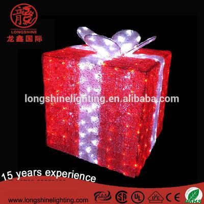 LED 3D Motify Gift Box Decorative Light for Holiday Christmas Outdoor Indoor Decoration