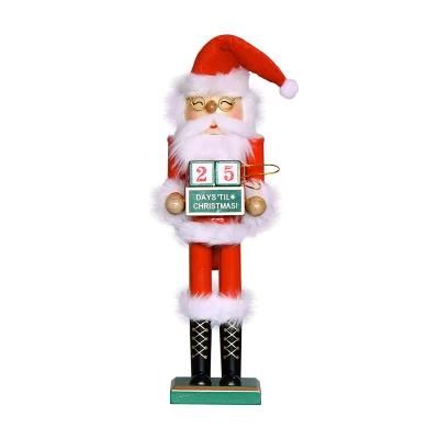 Christmas Santa Claus Nutcracker - Holiday Wooden Nutcracker Santa Figure Home Decoration