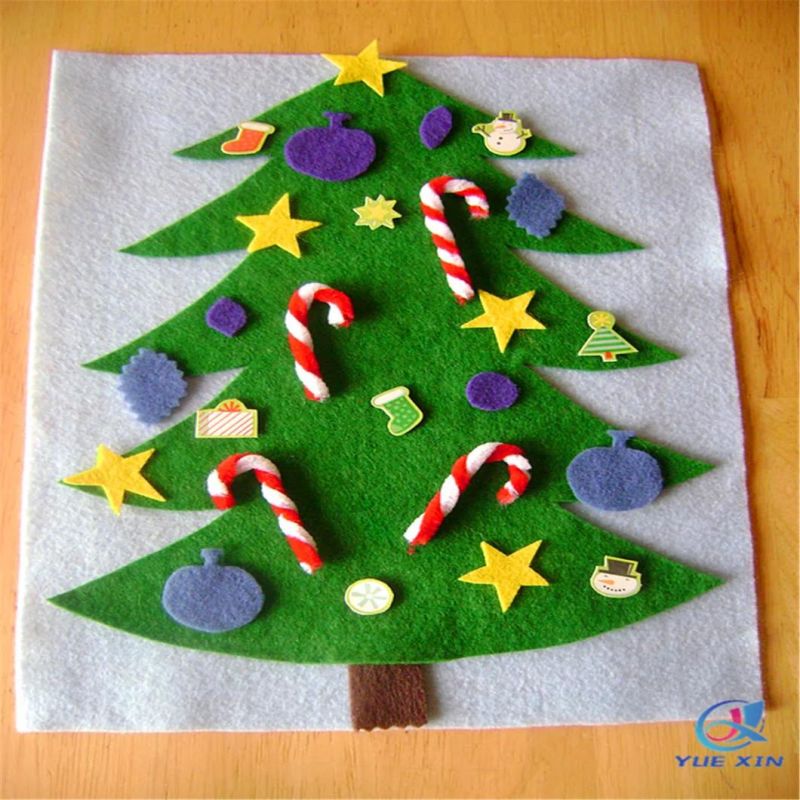 Green Felt Christmas Tree Ornaments