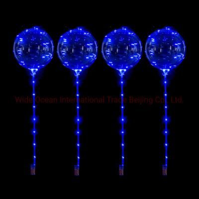 Outdoor Festival Holiday Party Decoration Supplies LED Light Bobo Halloween Balloon for Deco