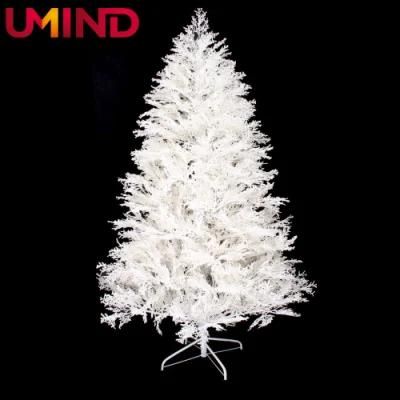 Yh2124 Outdoor Indoor 210cm Decoration Artificial White Christmas Tree for Christmas Window Display