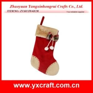 Christmas Decoration (ZY16Y170 42CM) Linen Joint Christmas Gift Christmas Storage Bag
