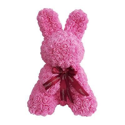 Hot Selling Rose Rabbit Animal Rose Bunny