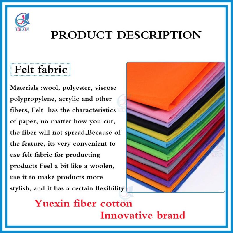 Factory Directly Sell Customized Different Thickness Colorful Polyester Felt Sheets