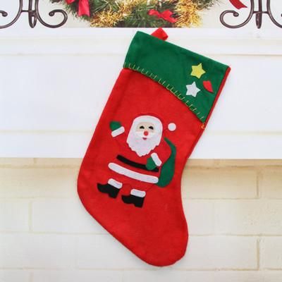 New Year Christmas Gift Socks Stockings Socks Plaid Santa Claus Candy Gift Bag Decoration Stocking Socks