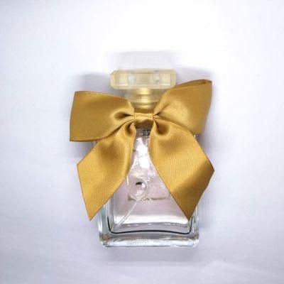 Custom Elastic Gift Packing Ribbon Bow Pre Tied Velvet Ribbon Bow with Elastic Loop for Perfume Bottle