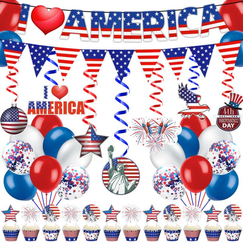 Custom Patriotic Party Decorations Set for Independence Day