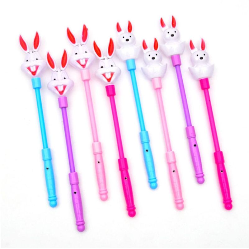 LED Flashing Glow Stick Wand Rabbit Fairy Wand Kids Toy
