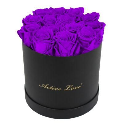 Lush Rose Scented Bouquet of Flowers in a Box - Gift for Her, Anniversary, Wedding, Birthday, Christmas - 12 To13 Red Rose That Last a Year and More