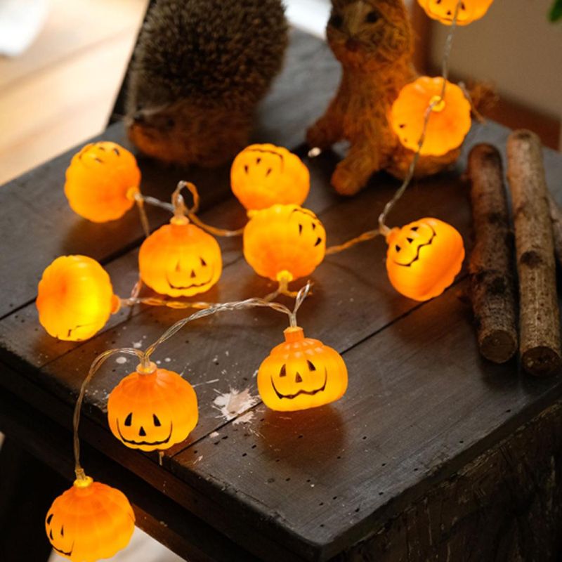 LED Pumpkin Lights Pumpkin Lamp String Pumpkin Solar Lights