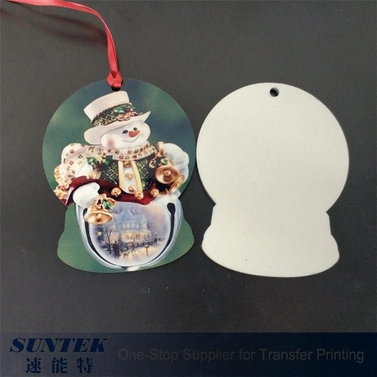 Personalized Printable Blank Sublimation MDF Crystal Ball Shaped Pendant for Christmas Ornaments
