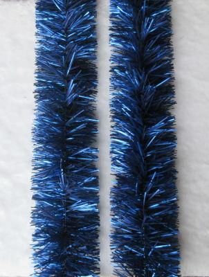 Cheap Price High Quality Christmas Tree Decorative Blue 9cm*2m*6ply Pet Christmas Tinsel