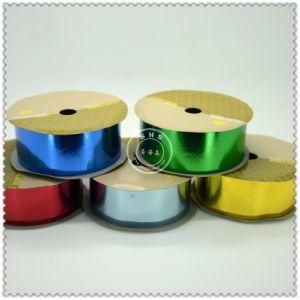 Maunfacture Colorful Plastic Iridescent Ribbon Roll, Plastic Ribbon Rolls