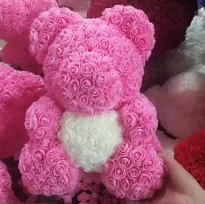 Wedding Decoration Valentine&prime;s Day Gift Flower Rose Teddy Bear Girlfriend Kid