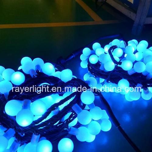 LED Programmed Color Changing Synchro RGB String Lights with Ball Ornament LED String Light