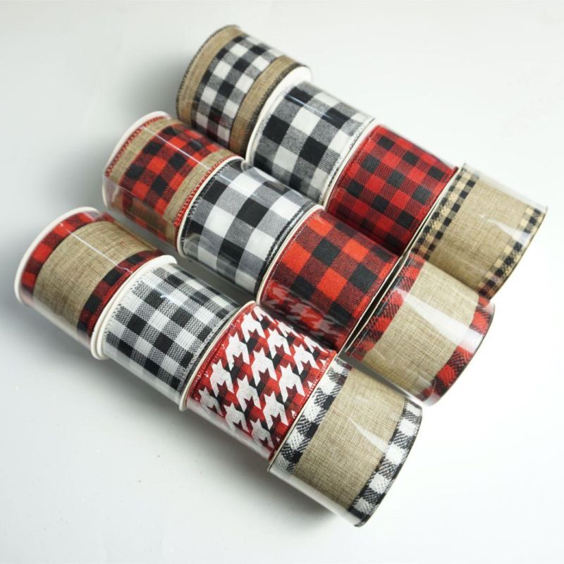 2.5inch 63mm Chinese Products Wholesale Scottish Tartan Plaid Lattice Ribbon