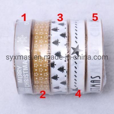 Handmade Printed Polyester Ribbon for Bow Craft Wedding Party DIY Decoration Gift Packaging Accessories
