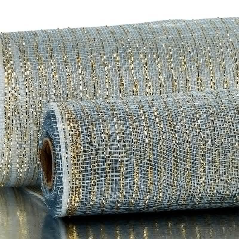 Fashion Gold Thread Metallic 10′′ Deco Mesh Netting