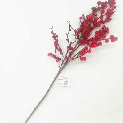 Wholesale High Quality Artificial Christmas Red Berries Picks for Xmas Decoration
