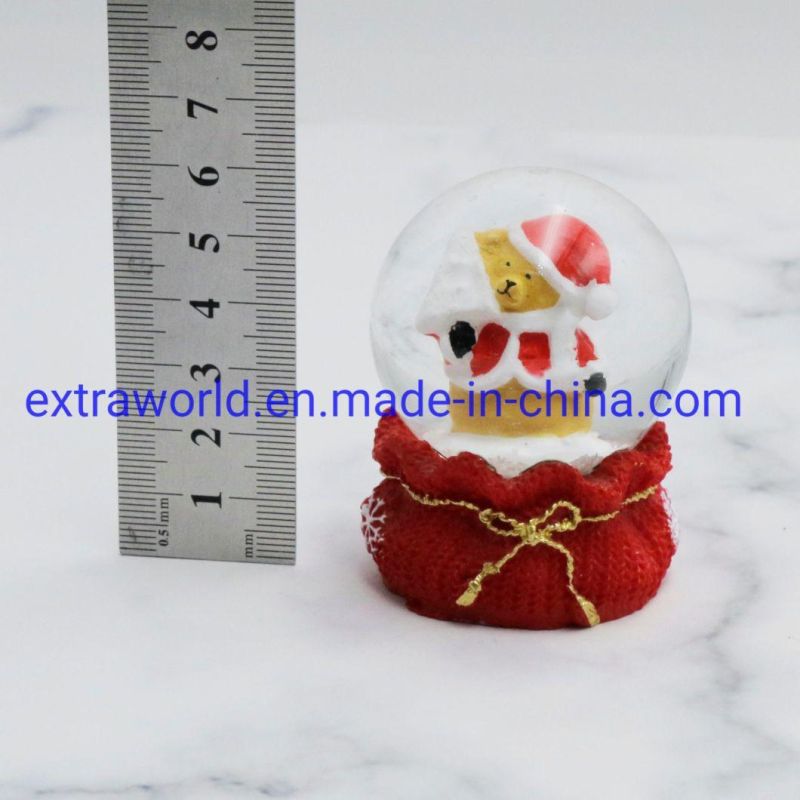 Various Design 3D Handcraft Resin Souvenirs Snow Ball for Christmas