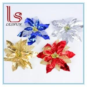 Christmas Tree Decorating Flowers Glitter Wreath Christmas Tree Wedding Party Decor Gifts