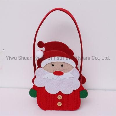 Christmas Fabric Santa Claus for Holiday Wedding Party Decoration Supplies Hook Ornament Craft Gifts