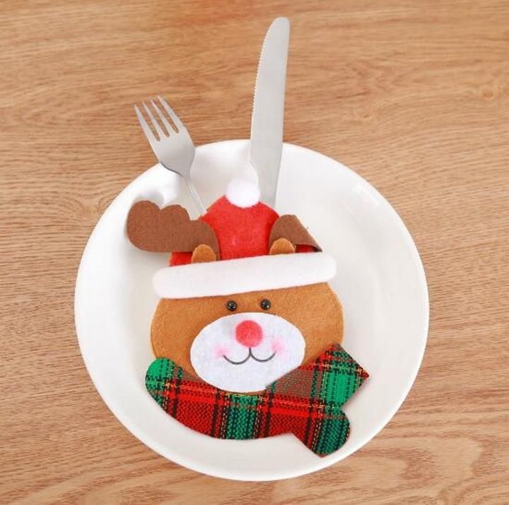 Christmas Decoration Creative Cartoon Tableware Knife and Fork Cover