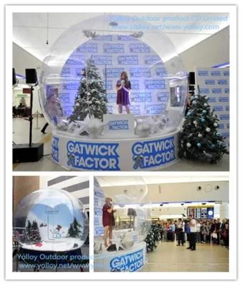 Transparent Inflatable Human Size Snow Globe for Sale
