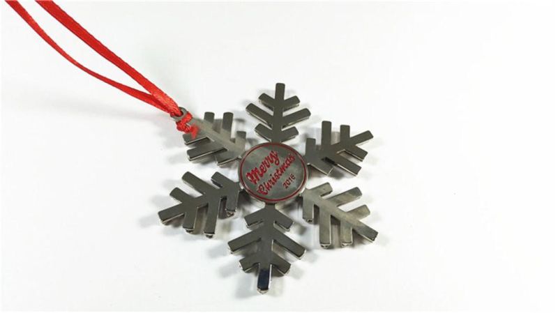 Customize Shape Metal Christmas Tree Ornaments Decoration