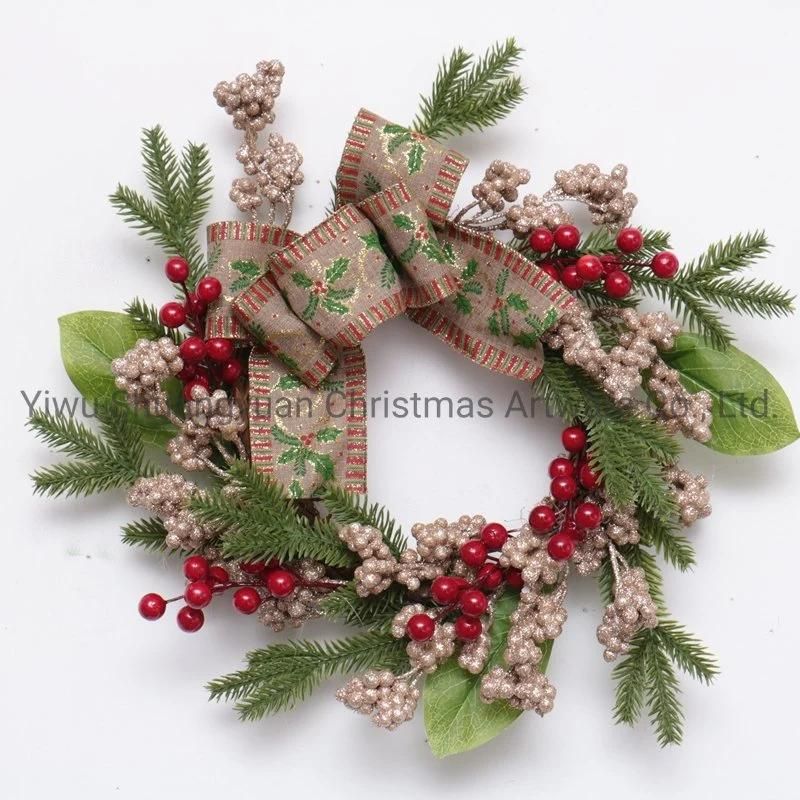 Christmas Wreath for Holiday Wedding Party Decoration Supplies Hook Ornament Craft Gifts