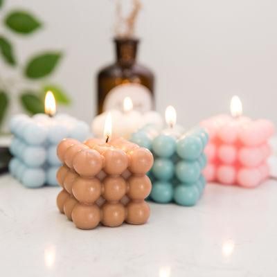 Handmade 160g 6X5 Bubble Candle Cube Decorative Candles for Home Decoration