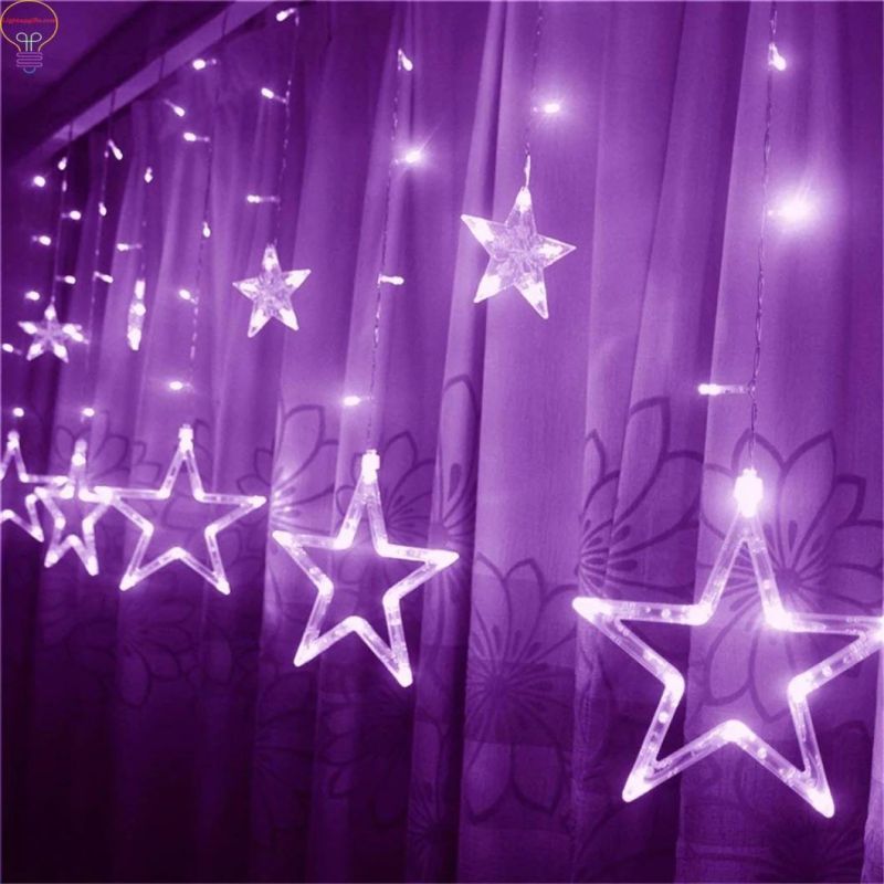 LED Flashing Star String Fairy Lights Wedding Curtain String Lights