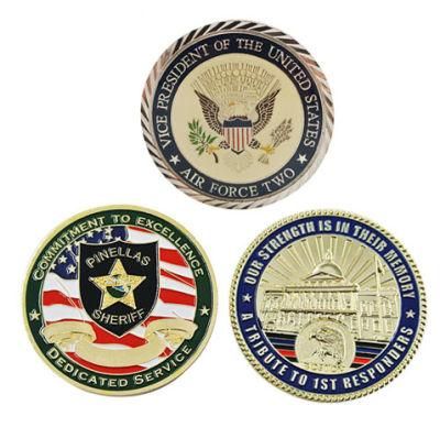 Professional Wholesale Bulk Engrave Air Force Marine Military Souvenir Challenge Coin