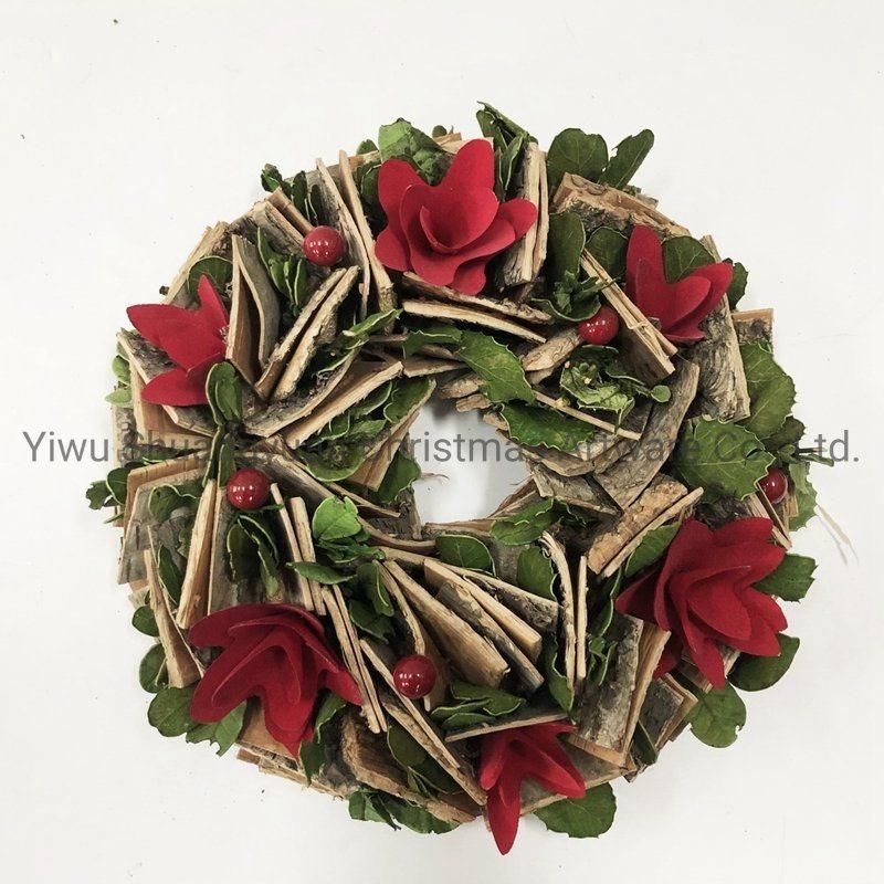 Christmas New Design Wreath for Holiday Wedding Party Decoration Supplies Hook Ornament Craft Gifts